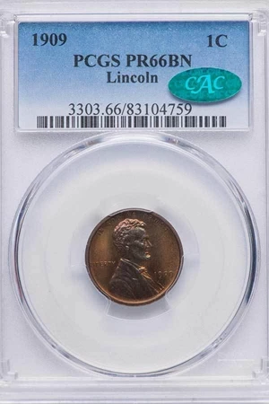image for: 1C 1909 LINCOLN. PCGS PR66 BN CAC