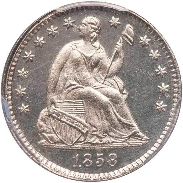 image for: H10C 1858 PCGS PR65 CAM CAC