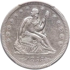 image for: 25C 1855-O ARROWS. PCGS AU53