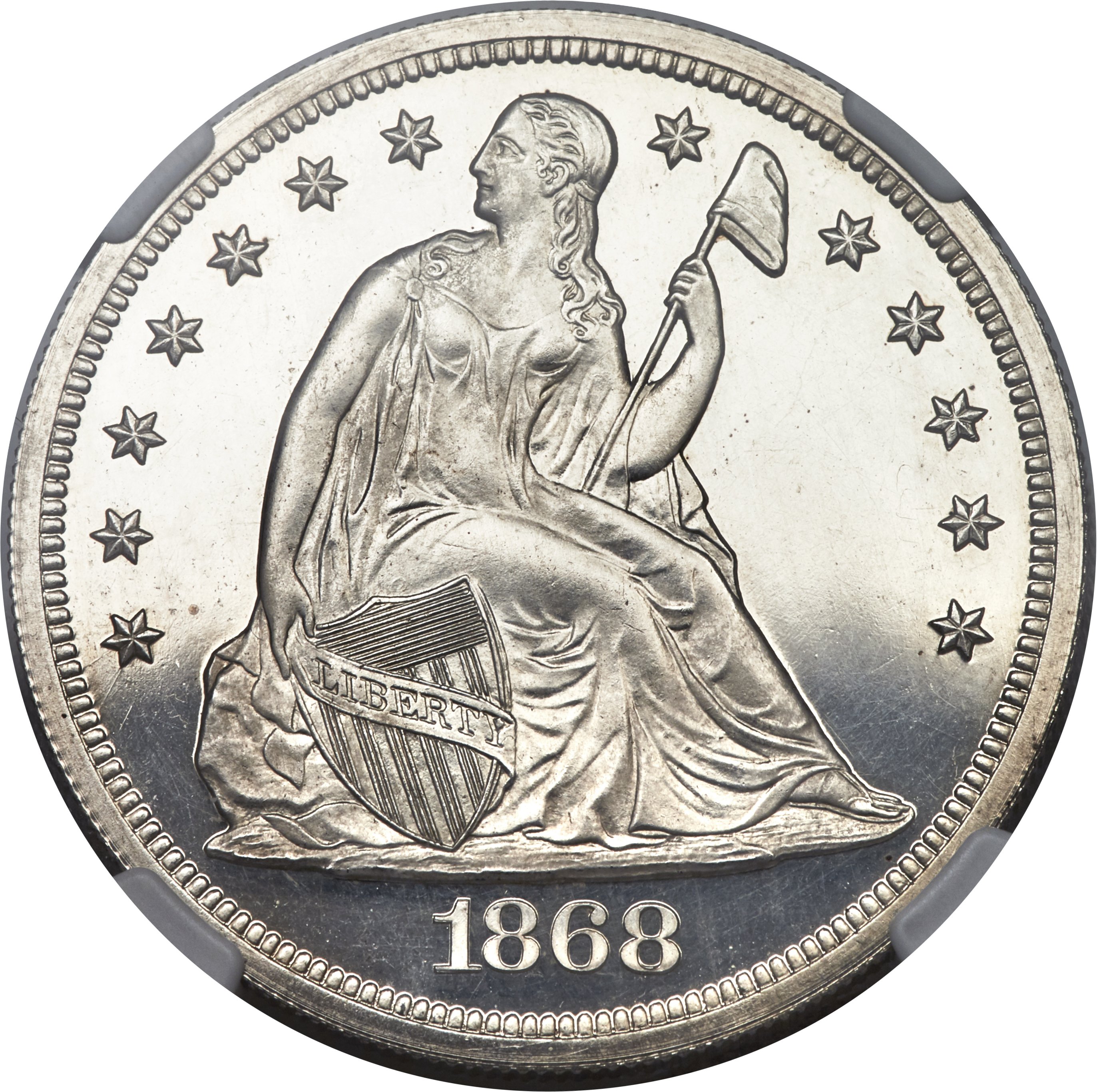 1868 $1 PR CAM