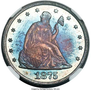 image for: 1875-CC 20C MS67 ★ NGC. BF-4, R.2....