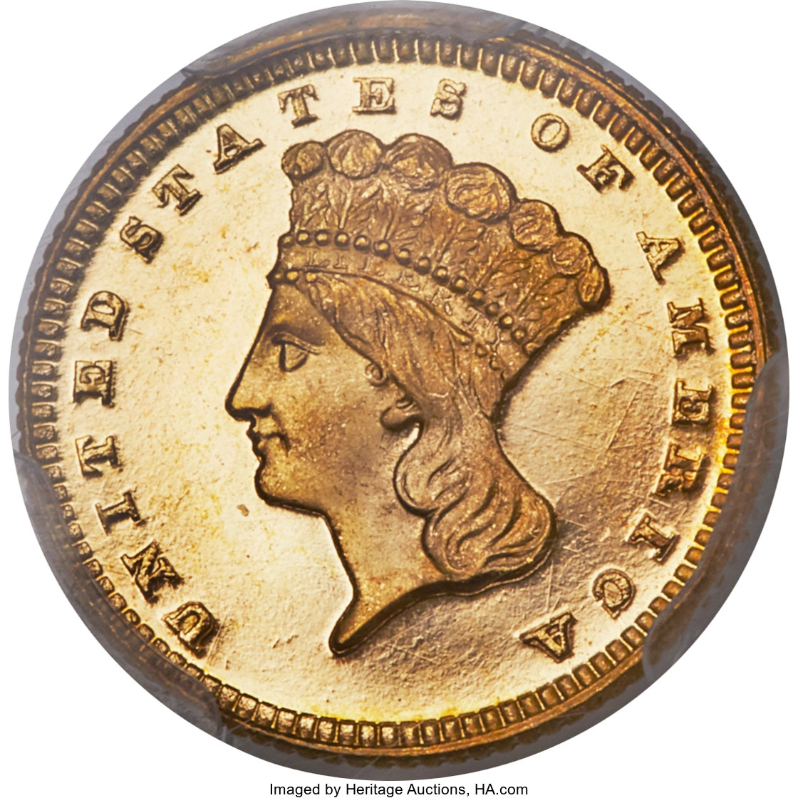 image for: 1872 G$1 PR66 Deep Cameo PCGS....