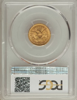image for: 1865-S $2 1/2 MS62 PCGS....