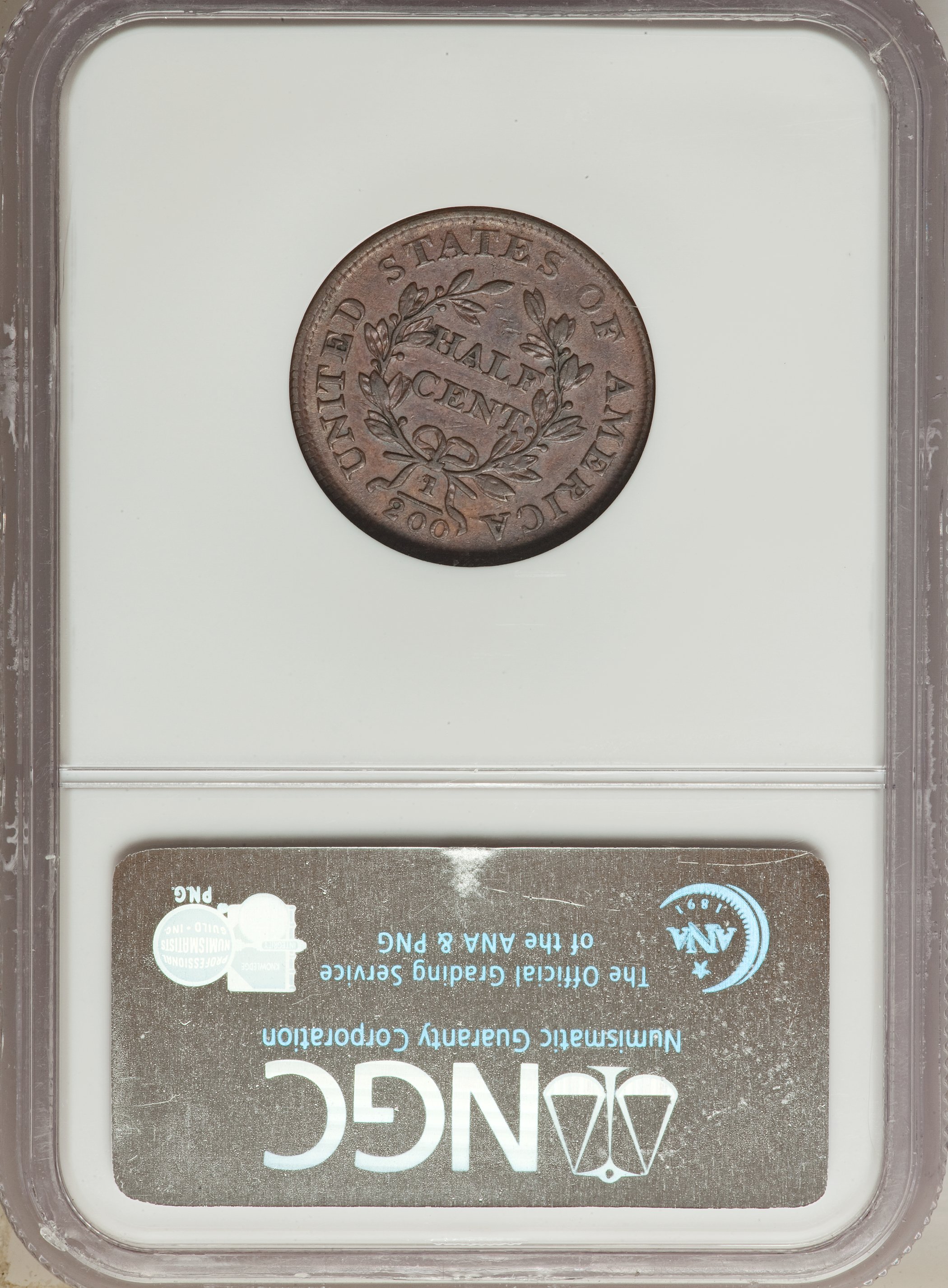 1805 1/2c Large 5, Stems, C-4 MS BN MS60 BN CAC thumbnail 19