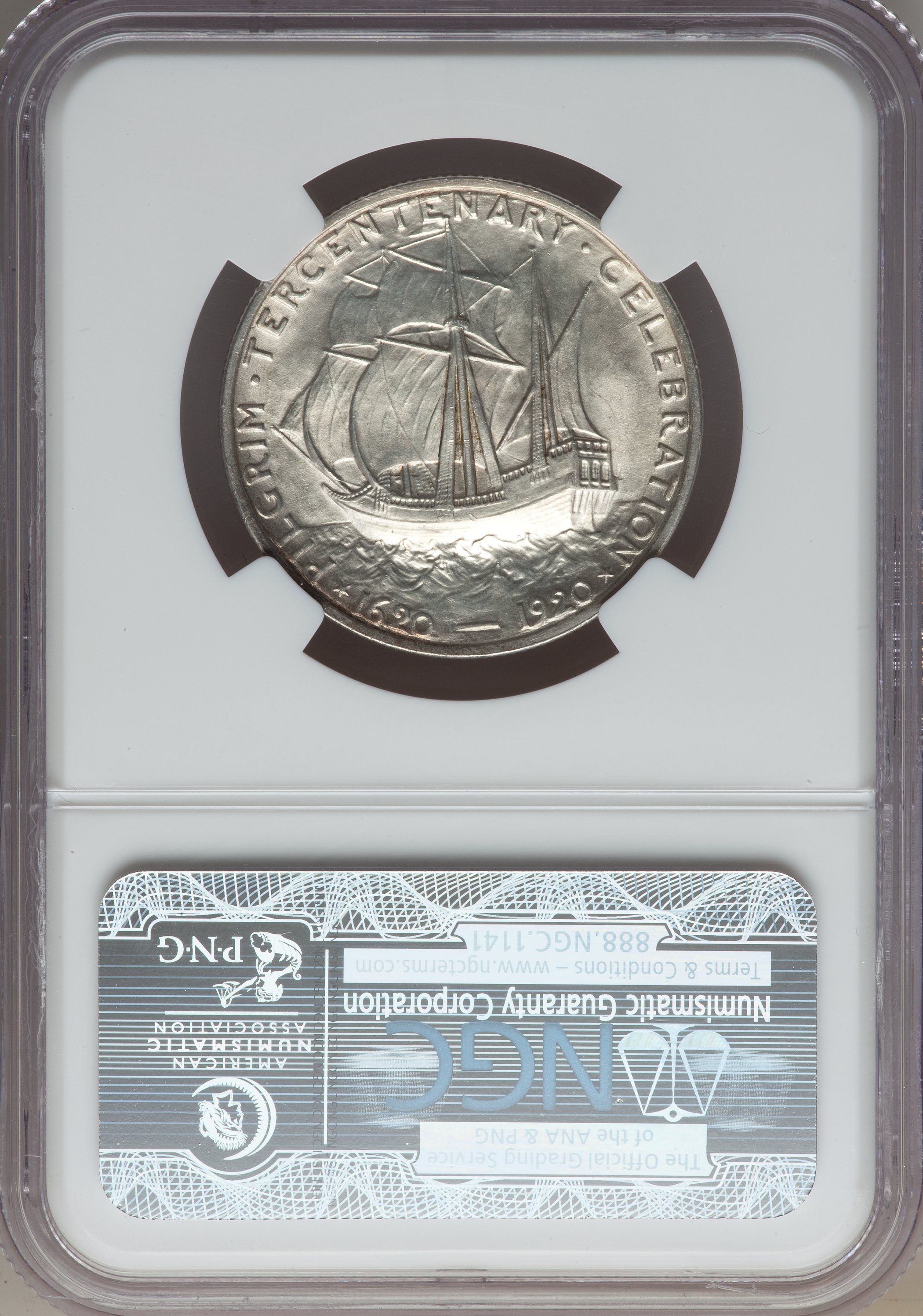 1920 50c Pilgrim VF35 CAC thumbnail 10
