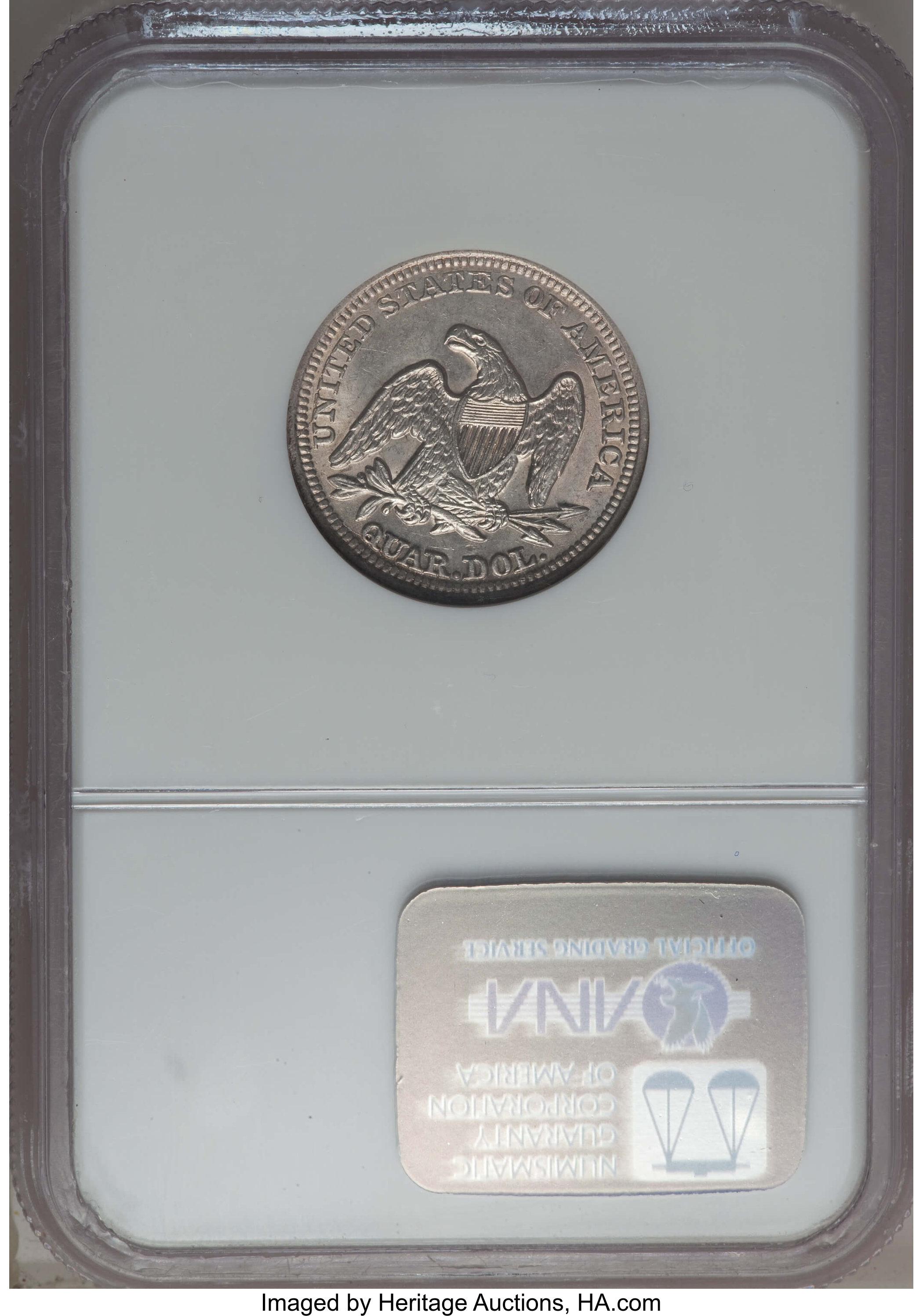 1856 25c MS61 thumbnail 2