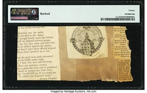 image for: Virginia April 1, 1773 £8 PMG Very Fine 20 Net....
