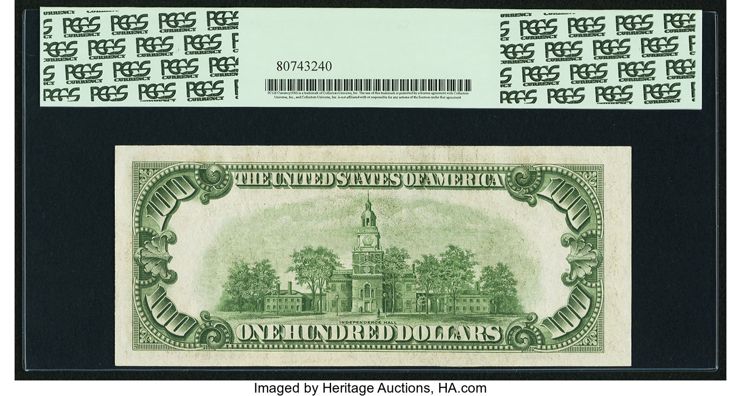 image for: Fr. 2155-F* $100 1934C Mule Federal Reserve Note. PCGS Very Choice New 64PPQ....