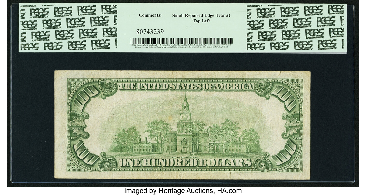 image for: Fr. 2155-H* $100 1934C Federal Reserve Note. PCGS Very Fine 30....