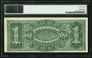 image for: Fr. 216 $1 1886 Silver Certificate PMG Choice Uncirculated 63....
