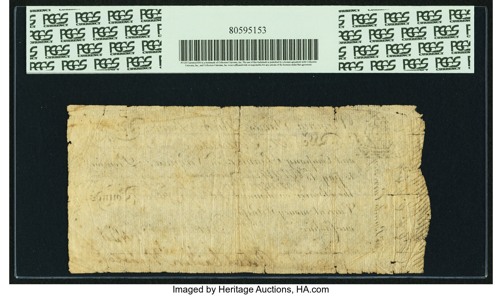 image for: Virginia September 1, 1775 £10 PCGS Apparent Very Fine 25....