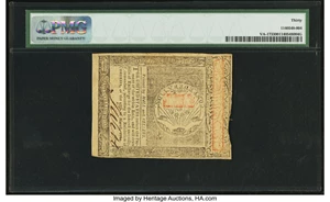 image for: Virginia May 1, 1780 $3 PMG Very Fine 30....