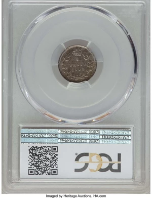 image for: Victoria 5 Cents 1901 AU55 PCGS
