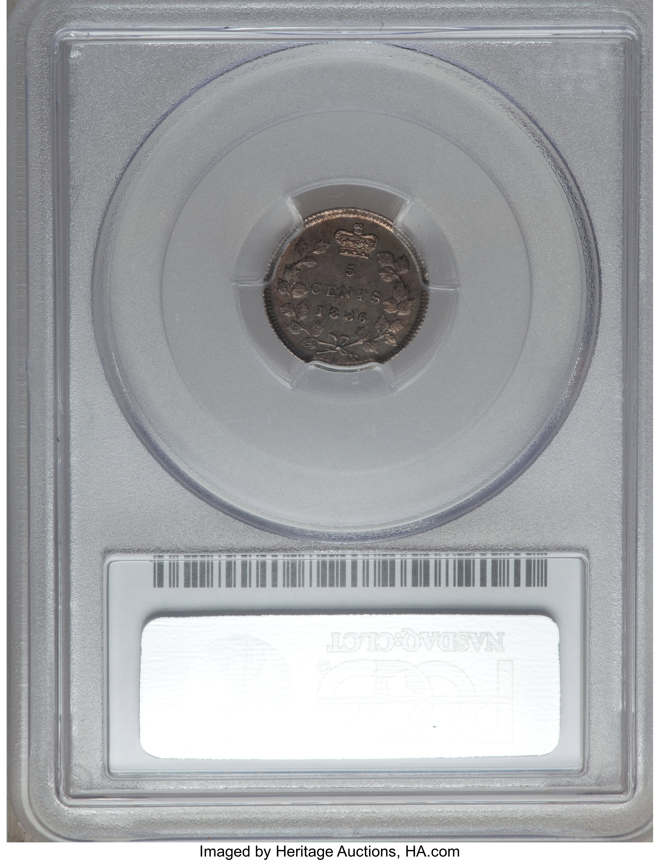 image for: Victoria 5 Cents 1886 Large 6