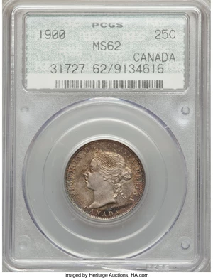 image for: Victoria 25 Cents 1900