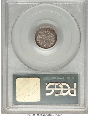 image for: Victoria 5 Cents 1875-H VF35 PCGS