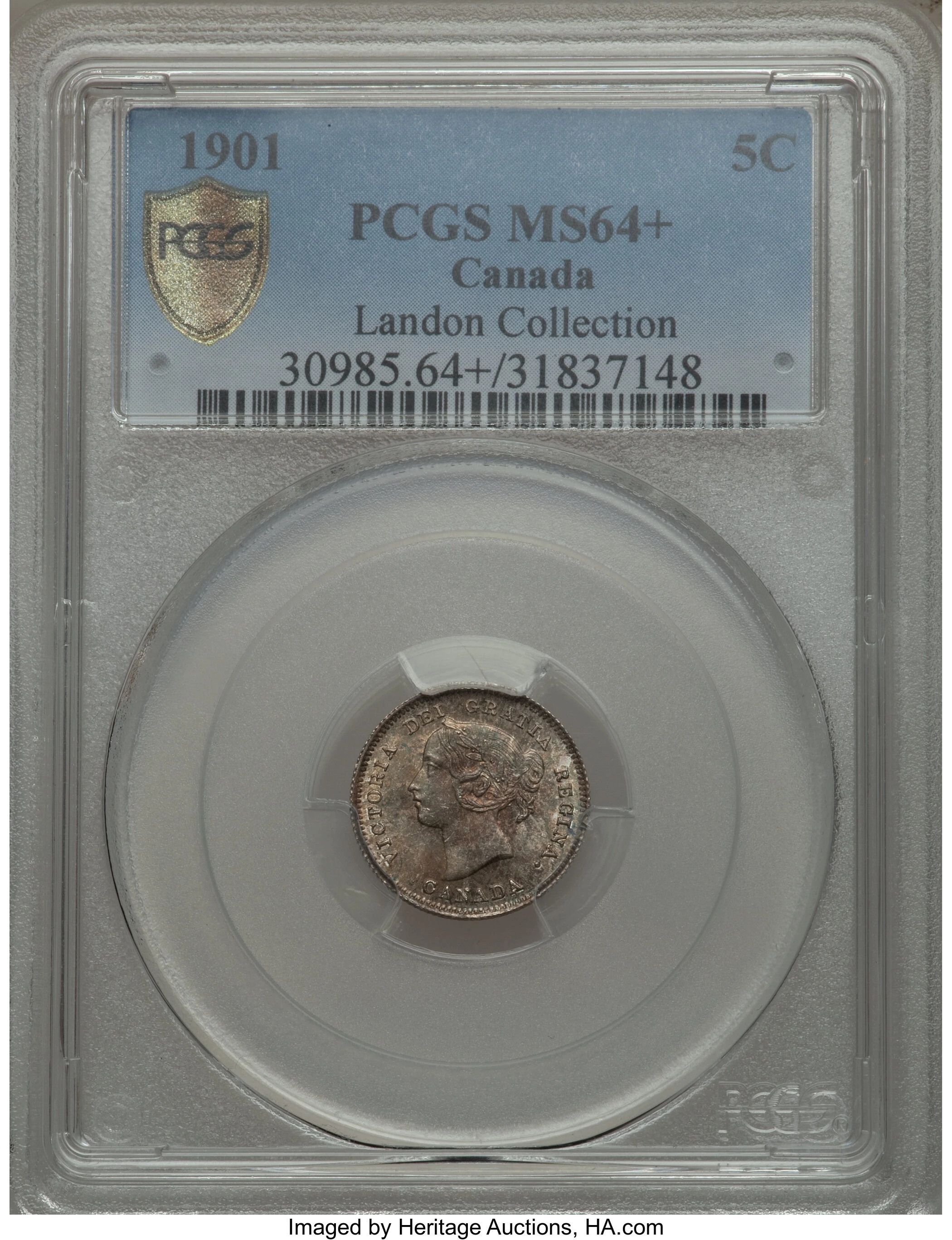 Canada 1901 Five Cent, Silver Coin Values & Prices | Greysheet
