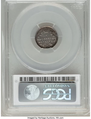 image for: Victoria 5 Cents 1875-H XF Details (Tooled) PCGS