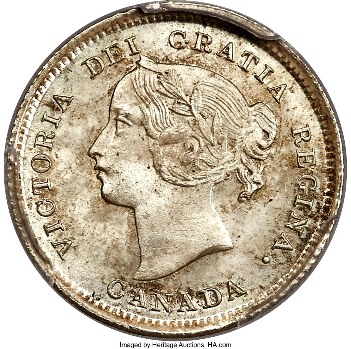 image for: Victoria 5 Cents 1892 MS65 PCGS