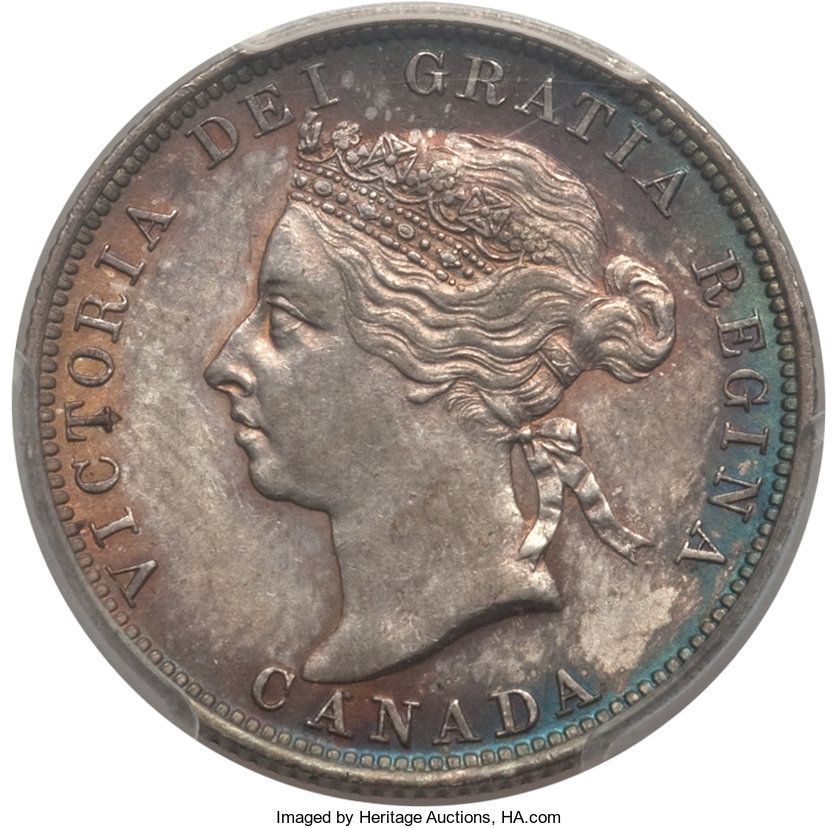 image for: Victoria 25 Cents 1894 MS62 PCGS
