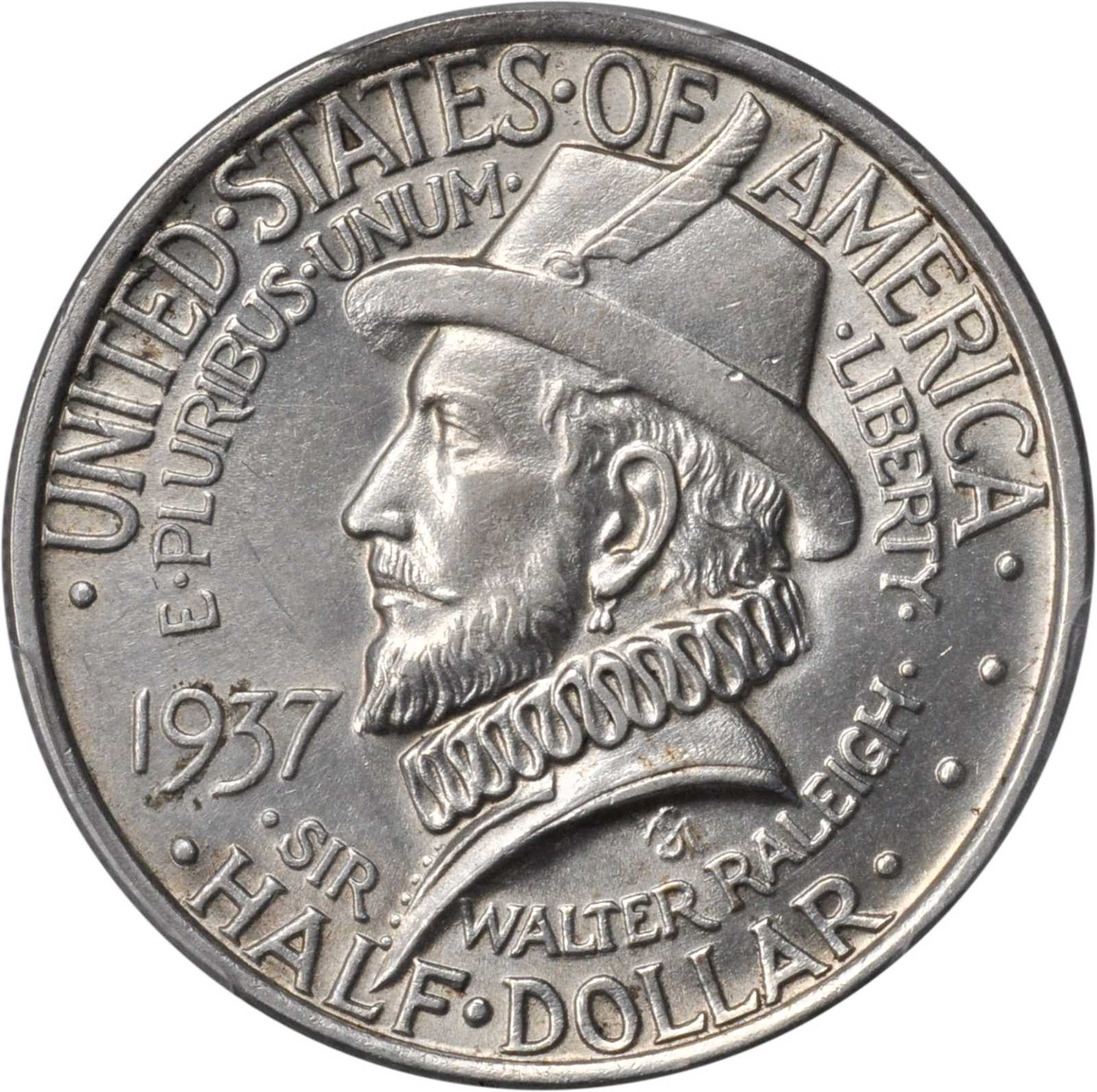 1937 Roanoke, North Carolina 350th Anniversary. MS-62 (PCGS).