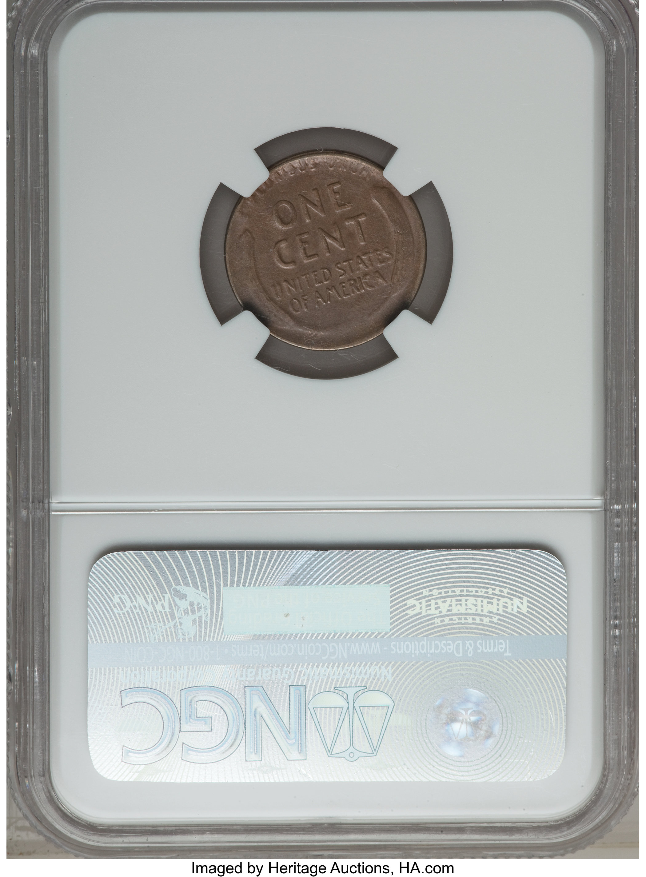 1922 no D 1c Weak Reverse, Die Pair 1 MS BN AU53 BN thumbnail 2