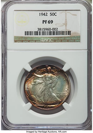 image for: 1942 50C PR69 NGC....