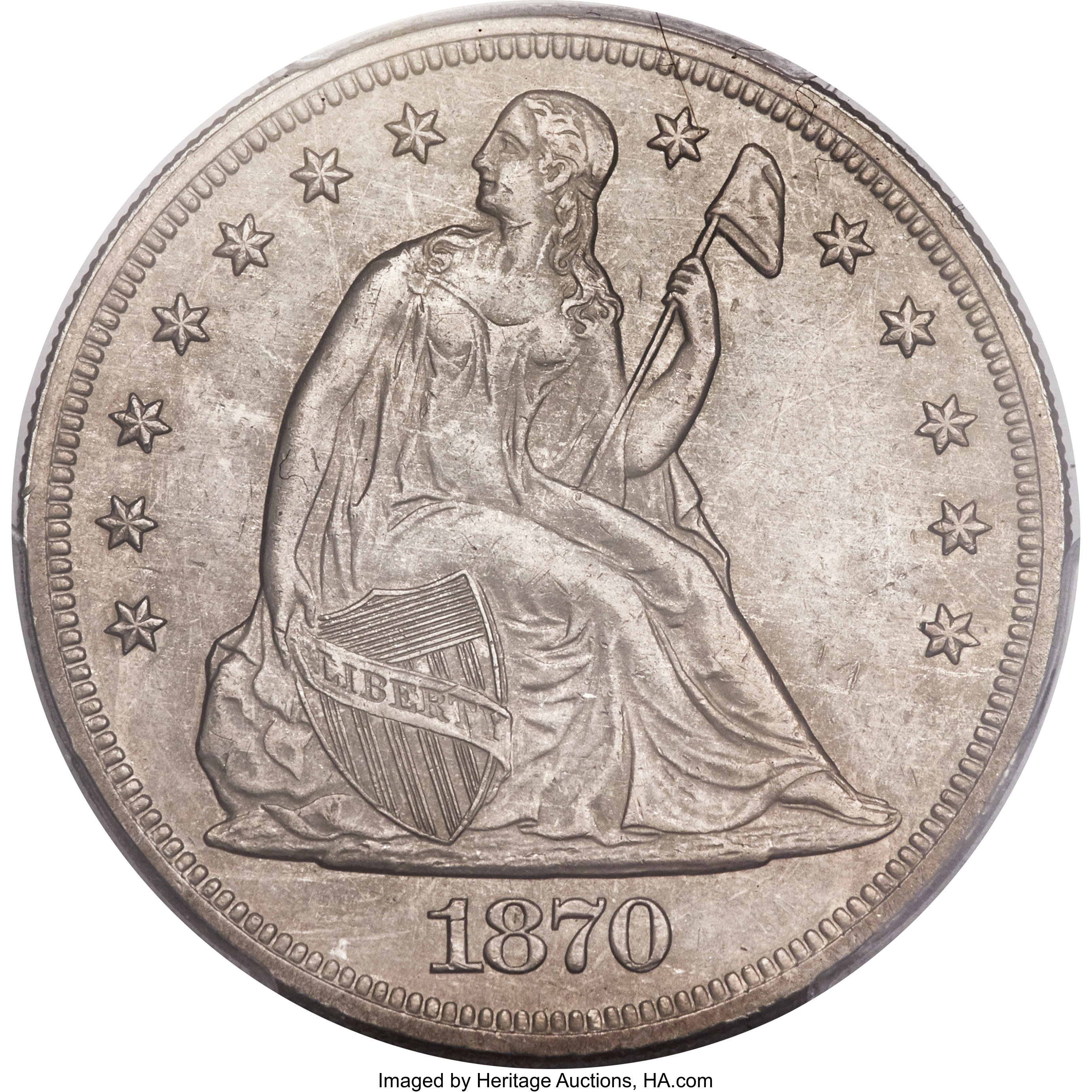 Image for 1870-CC $1 MS60 CAC