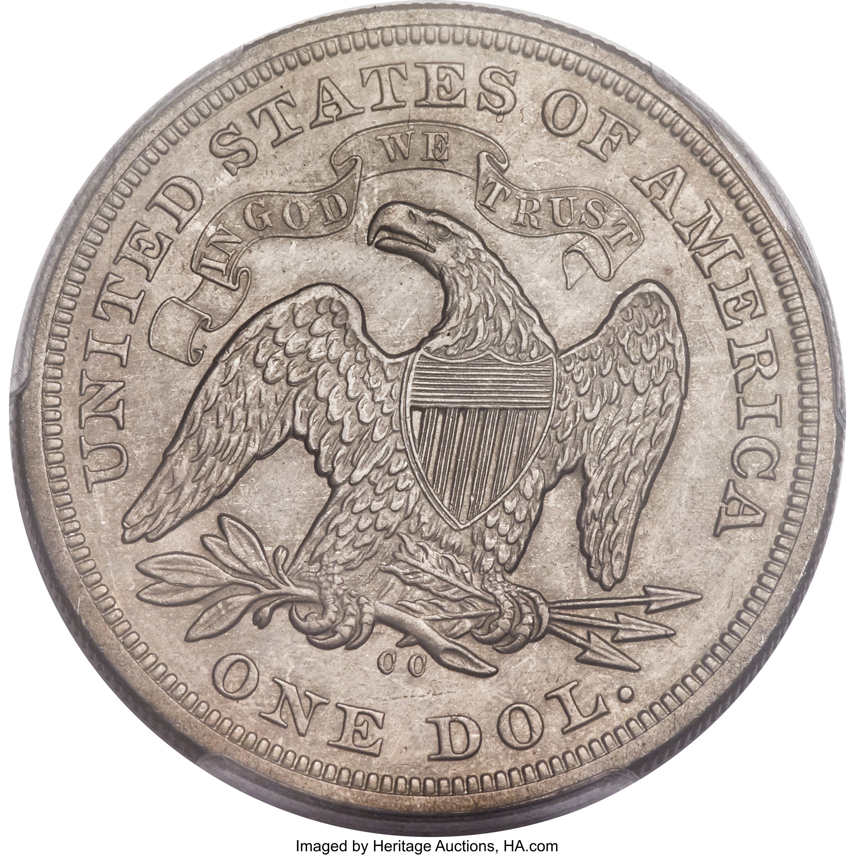1870-CC $1 MS60 CAC thumbnail 3