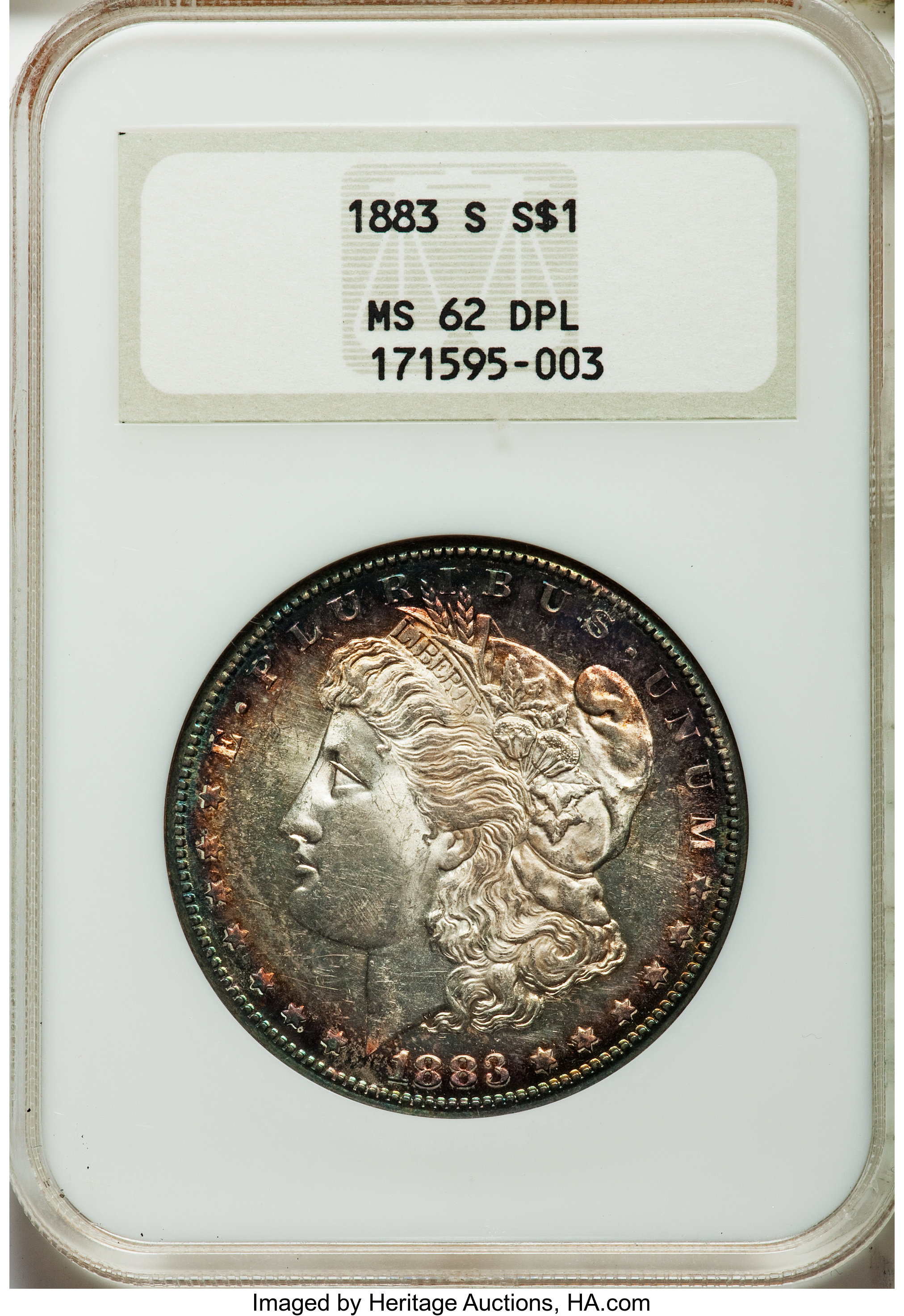 image for: 1883-S $1 MS62 Deep Prooflike NGC....