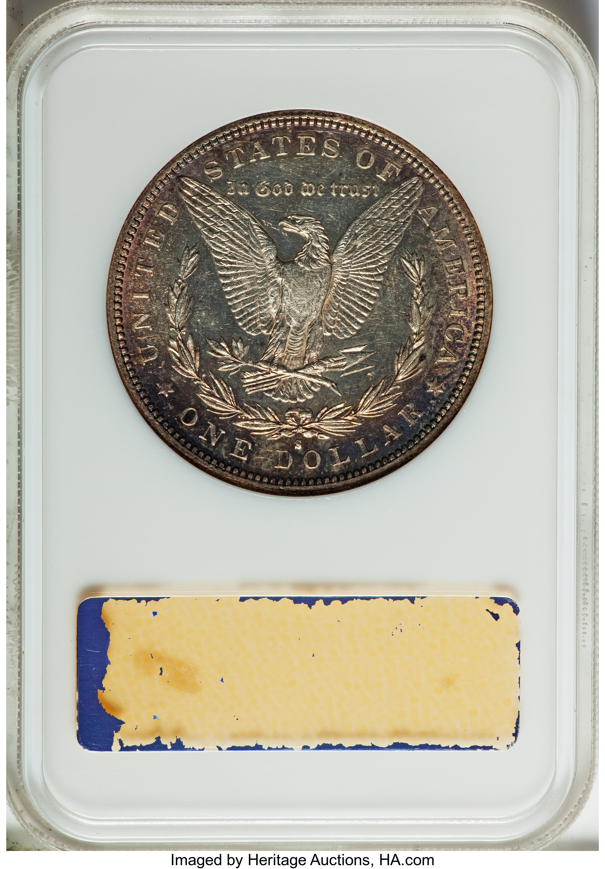 1884-S $1  MS PL AU53 PL CAC thumbnail 2