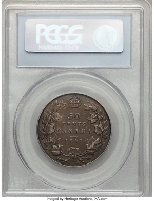 image for: George V 50 Cents 1912