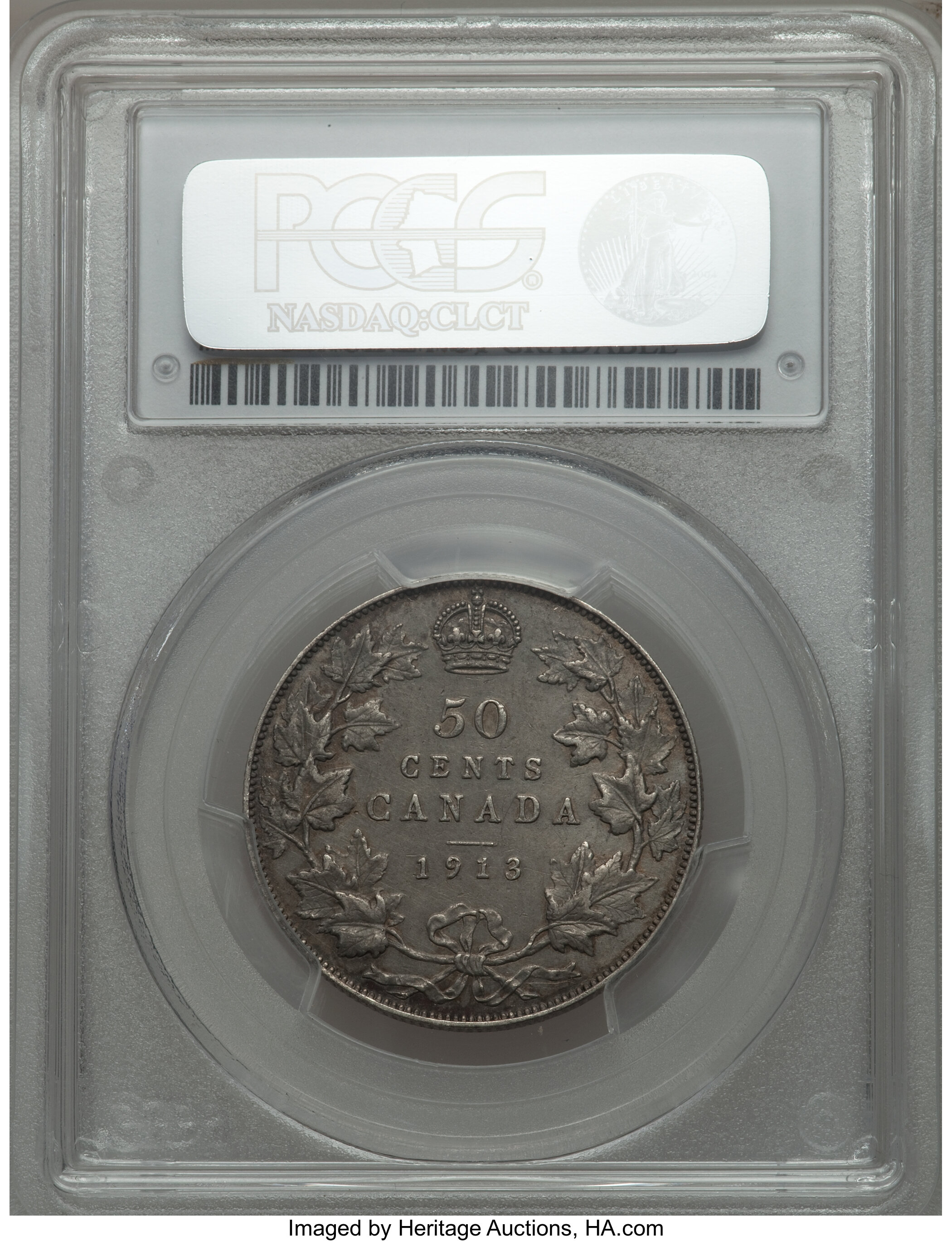 image for: George V 50 Cents 1913 XF Details (Cleaning) PCGS