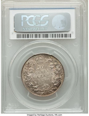 image for: George V 50 Cents 1912 AU53 PCGS