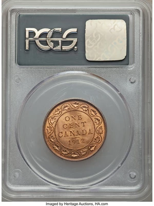 image for: George V Cent 1912 MS65 Red PCGS