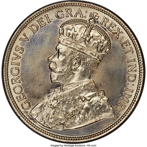 image for: George V 50 Cents 1912 UNC Details (Repaired) PCGS