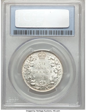 image for: George V 50 Cents 1932