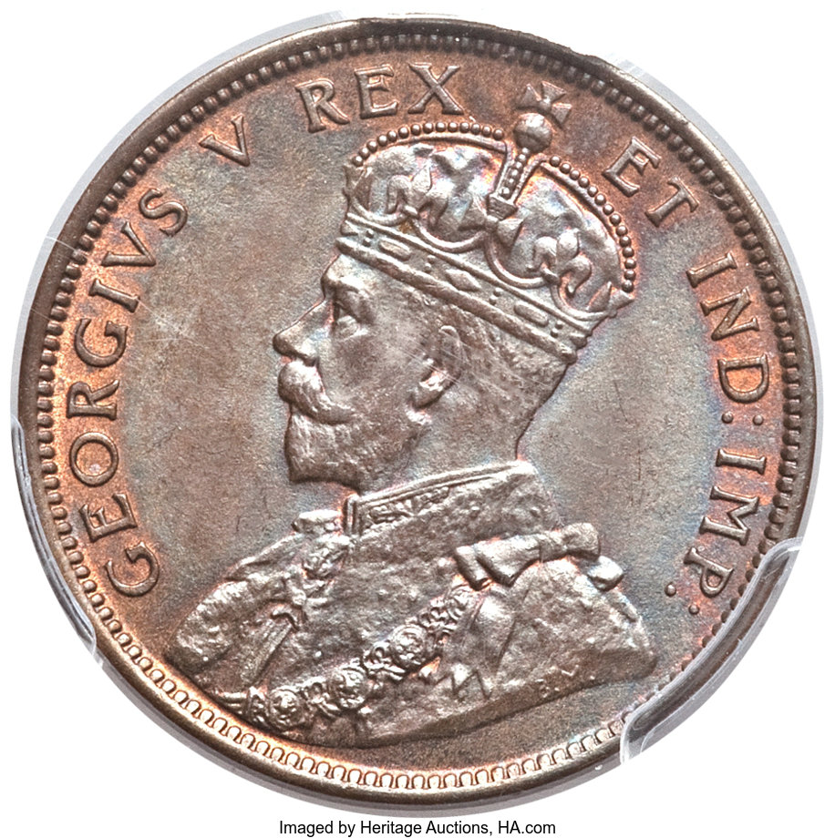 image for: George V Cent 1911 MS67 Brown PCGS