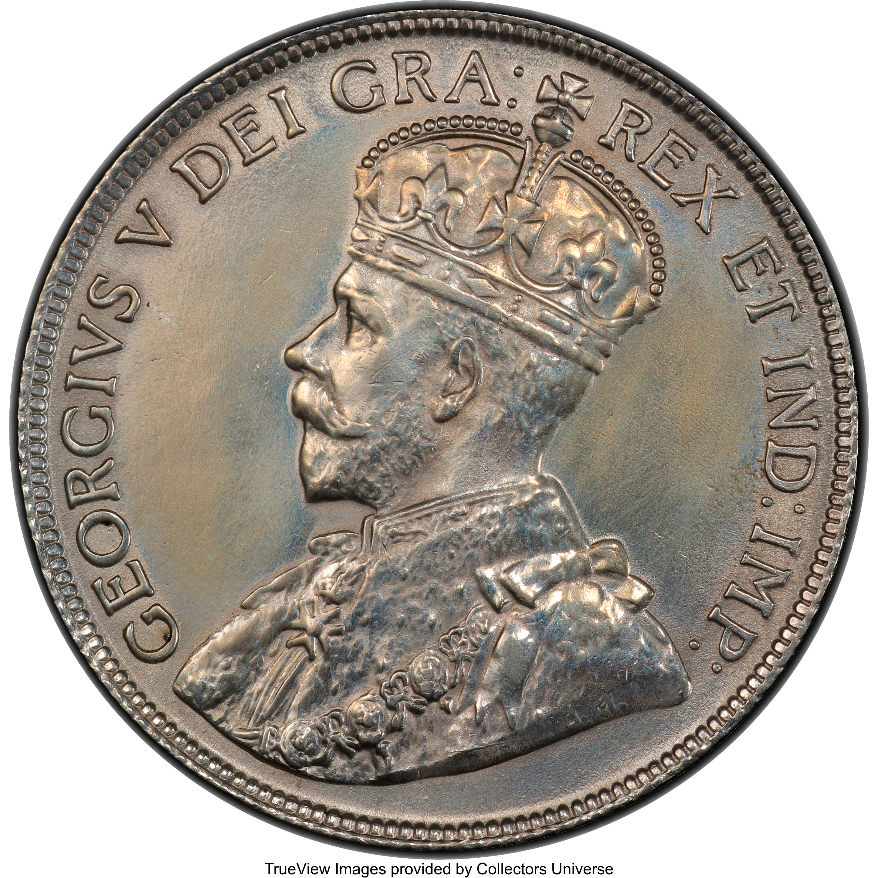 image for: George V 50 Cents 1920 UNC Details (Surfaces Smoothed) PCGS
