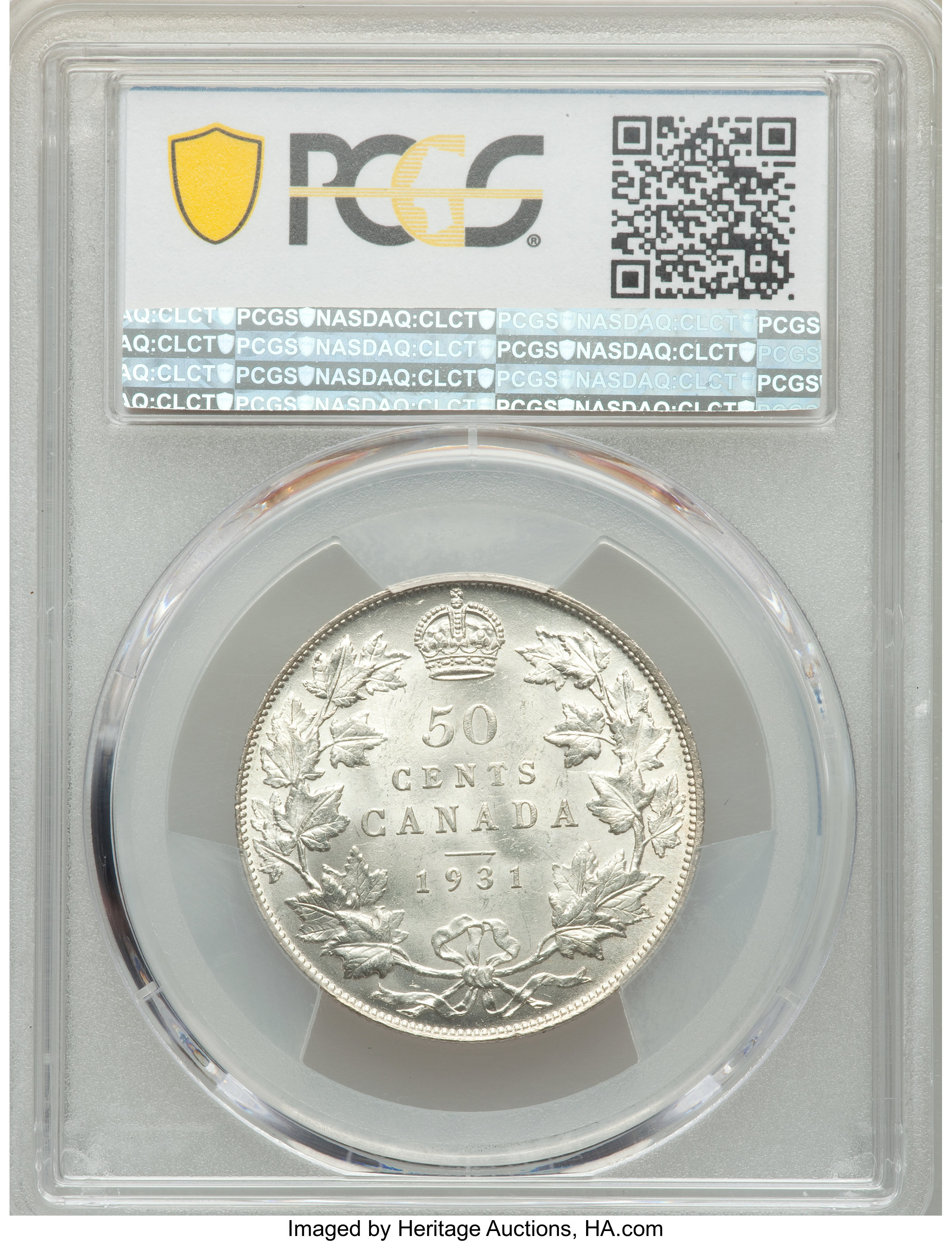 image for: George V 50 Cents 1931 MS64 PCGS