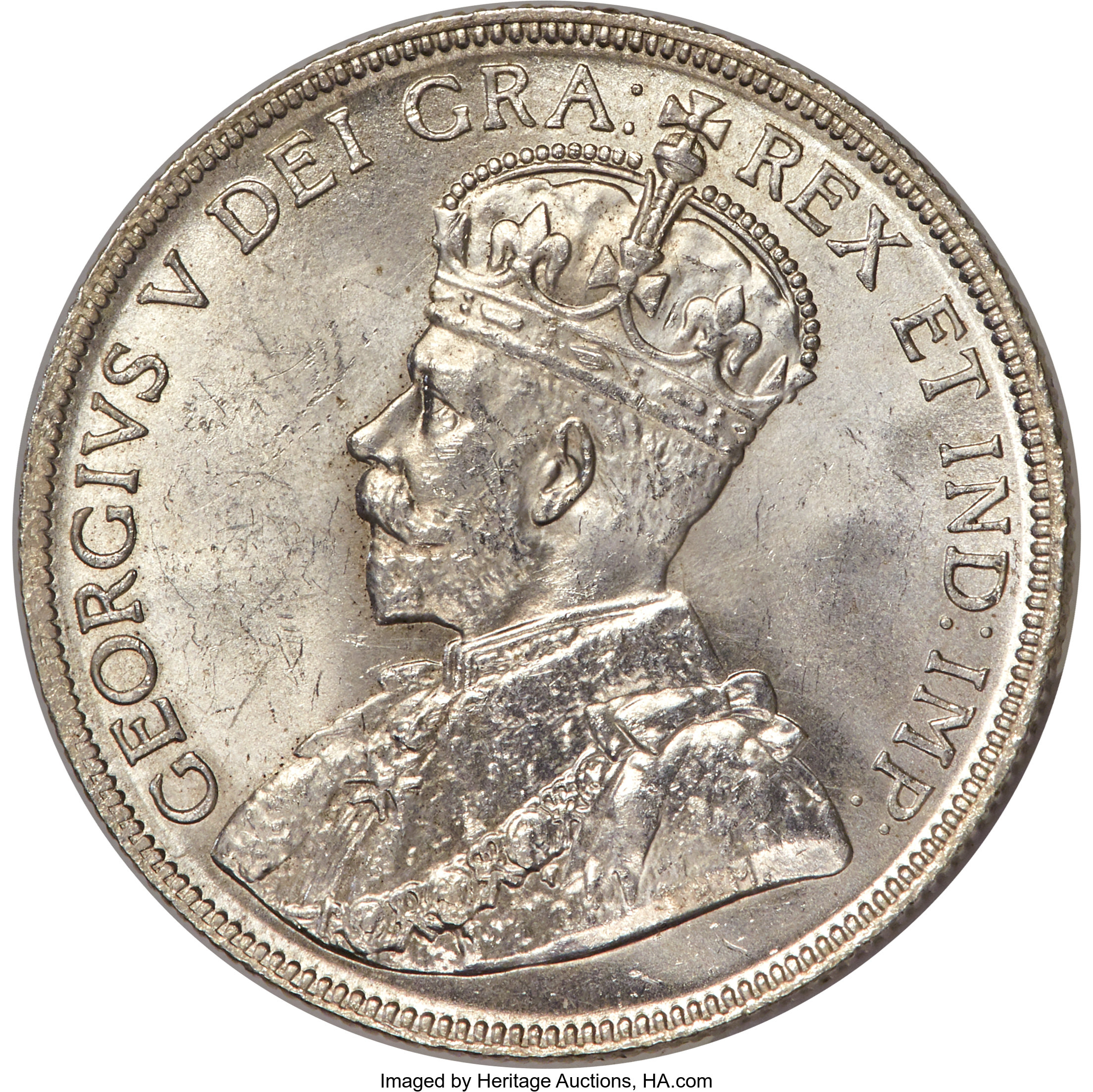 image for: George V 50 Cents 1932 MS65 PCGS