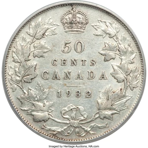 image for: George V 50 Cents 1932 XF45 PCGS