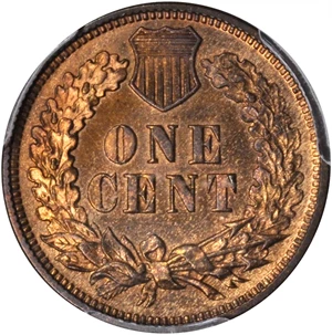 image for: 1873 Indian Cent. Close 3. Proof-66 RB (PCGS). CAC.