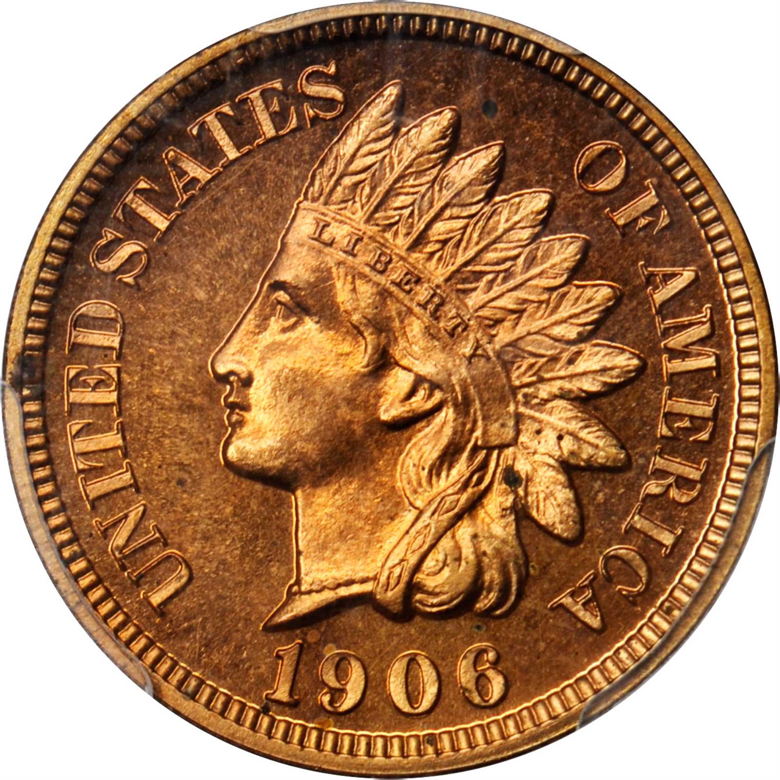 image for: 1906 Indian Cent. Proof-65+ RD (PCGS).