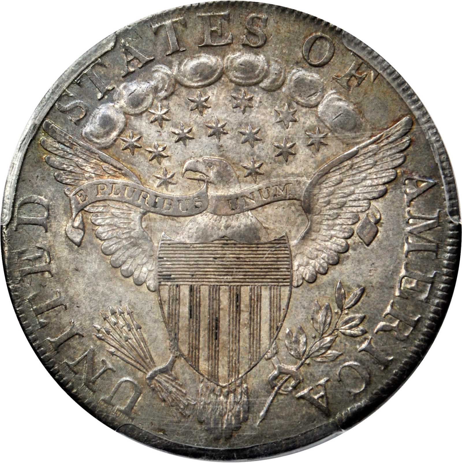 1798 $1  Large Eagle, Pointed 9 MS60 thumbnail 2