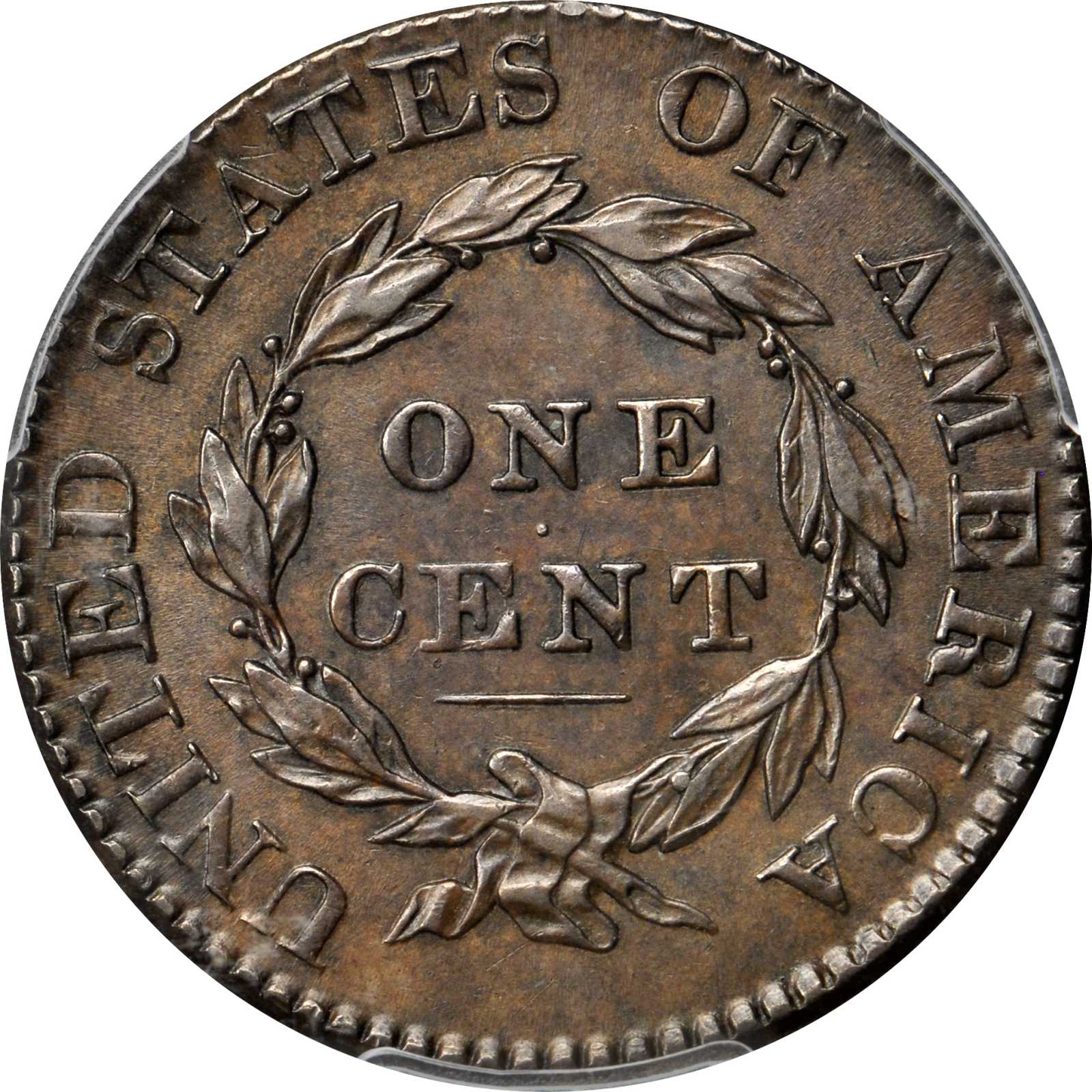 image for: 1825 Matron Head Cent. N-8. Rarity-3. AU-58 (PCGS).
