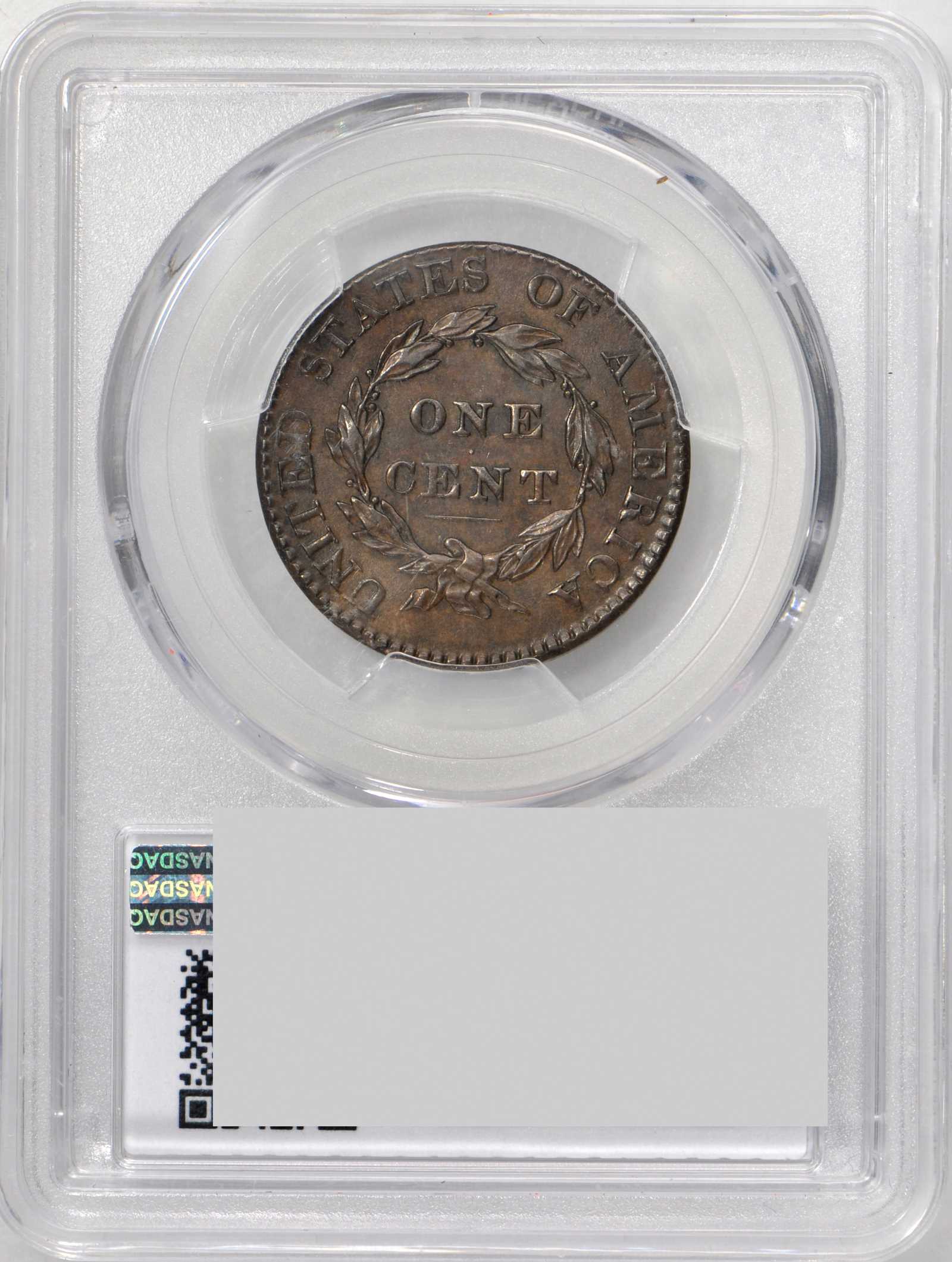 image for: 1825 Matron Head Cent. N-8. Rarity-3. AU-58 (PCGS).
