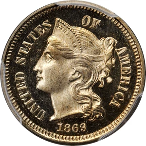 image for: 1869 Nickel Three-Cent Piece. Proof-67 Deep Cameo (PCGS).