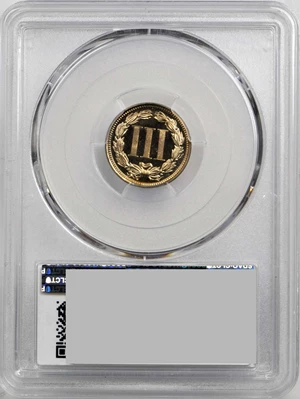 image for: 1869 Nickel Three-Cent Piece. Proof-67 Deep Cameo (PCGS).