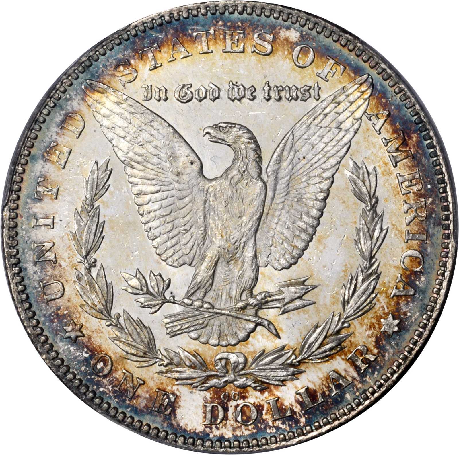 image for: 1880/79-CC Morgan Silver Dollar. VAM-4. Top 100 Variety. Reverse of 1878. MS-63 DMPL (PCGS).